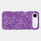 Faux Purple Glitter Case-Mate iPhone Case (Back (Horizontal))