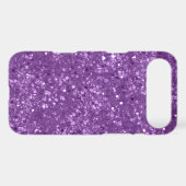 Faux Purple Glitter Case-Mate iPhone Case (Back (Horizontal))