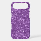 Faux Purple Glitter Case-Mate iPhone Case (Back)