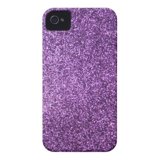 Faux Purple Glitter iPhone 4 Case-Mate Case | Zazzle