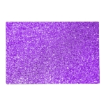 Faux Purple Glitter Photo Placemat at Zazzle