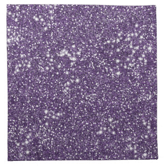 Faux Purple Glitter Texture Effect Cloth Napkin