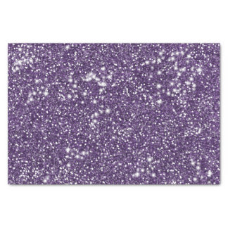 Faux Purple Glitter Texture Look - Printed Image - Tissue Paper
