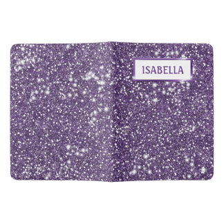 Faux Purple Glitter Texture Look With Custom Text Extra Large Moleskine Notebook