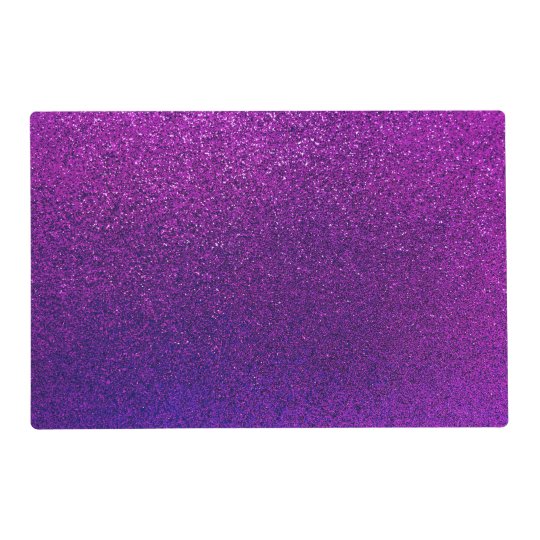 Faux Purple Violet Glitter Background Sparkle Placemat