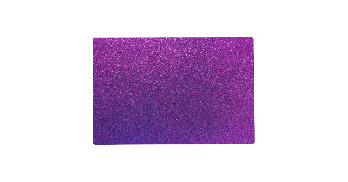 Faux Purple Violet Glitter Background Sparkle Placemat Zazzle