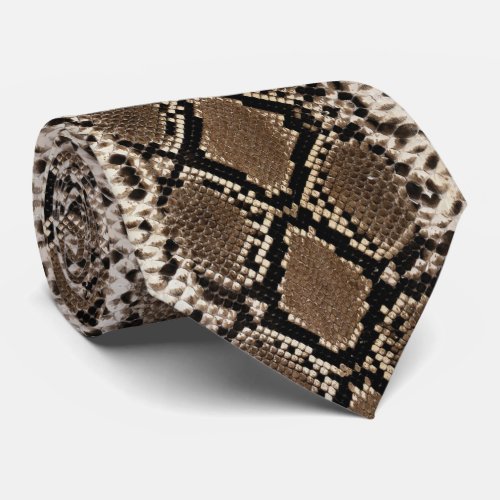 Faux Python Snake Skin Mens Tie