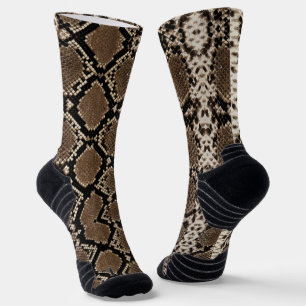 Faux Python Snake Skin Socks