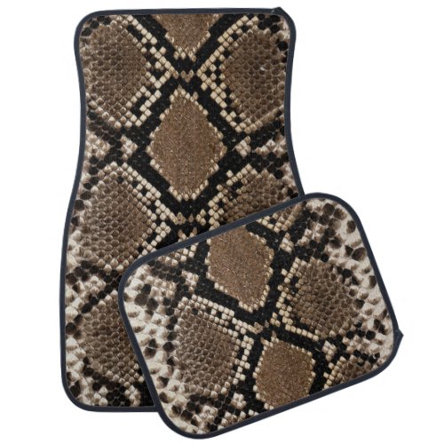 Faux Python Snakeskin Car Mats