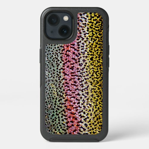 Faux Rainbow Trout Scale Texture Look Pattern iPhone 13 Case