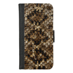 Faux Rattlesnake Skin iPhone 8/7 Wallet Case