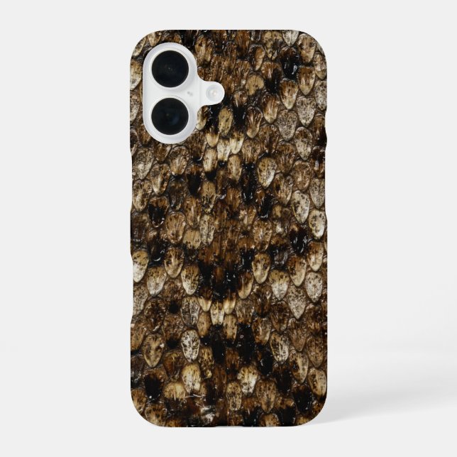 Faux Rattlesnake Snakeskin iPhone Case (Back)