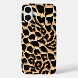 Faux rawhide tiled pattern Western iPhone 16 Plus Case