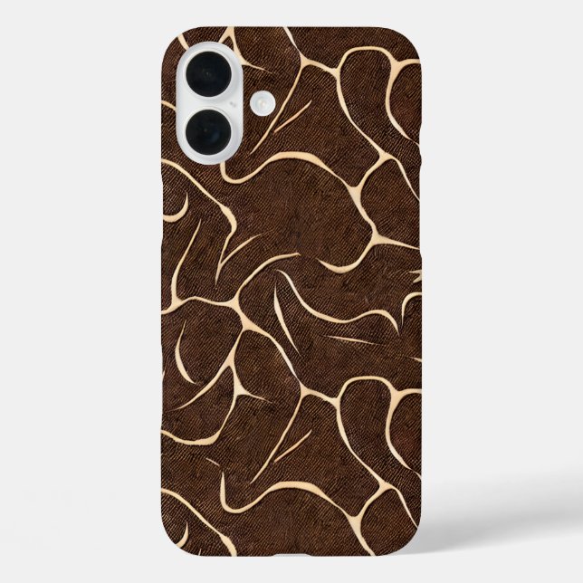 Faux rawhide tiled pattern Western  Case-Mate iPhone Case (Back)
