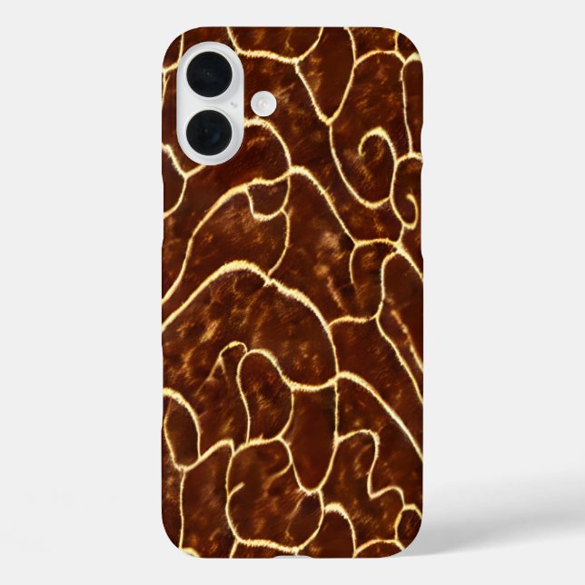Faux rawhide tiled pattern Western Case-Mate iPhone Case (Back)