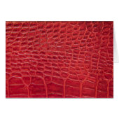 Faux red alligator leather (Front Horizontal)