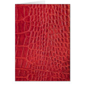 Faux red alligator leather (Front)