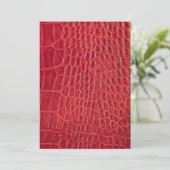 Faux red alligator leather (Standing Front)
