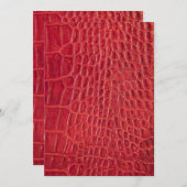 Faux red alligator leather (Front/Back)