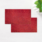 Faux red alligator leather (Desk)