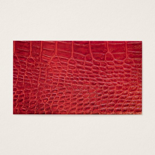 Faux red alligator leather (Front)