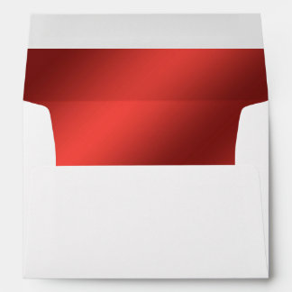 Faux Red Foil Lined Envelope