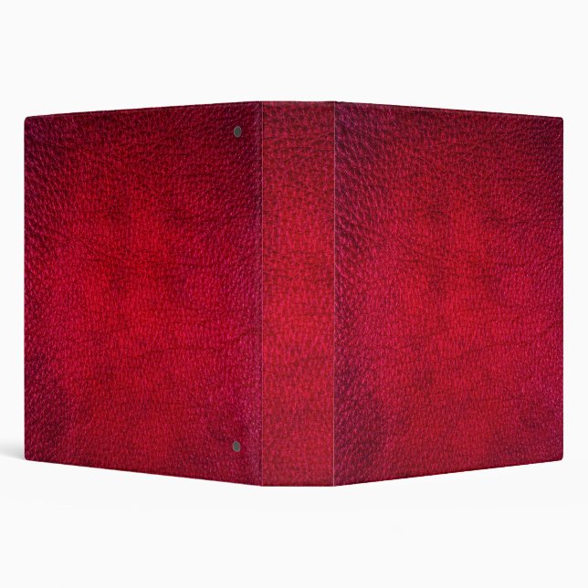 Faux Red Leather Avery Binder (Background)