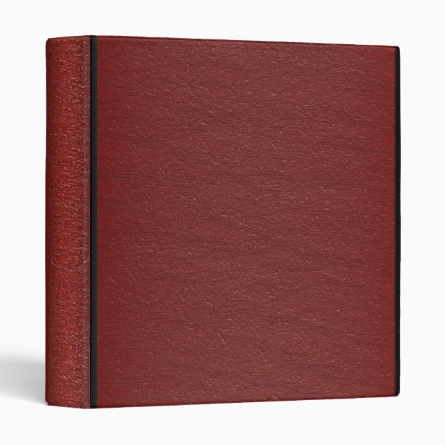 Faux Red Leather - Binder (Front/Spine)