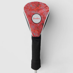 Faux Red Marble Golf Head Cover