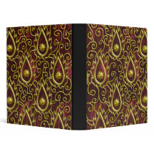 faux red velvet golden flame