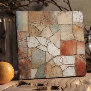 Faux Relief Terracotta Floor Earth Tone Home Decor Trivet