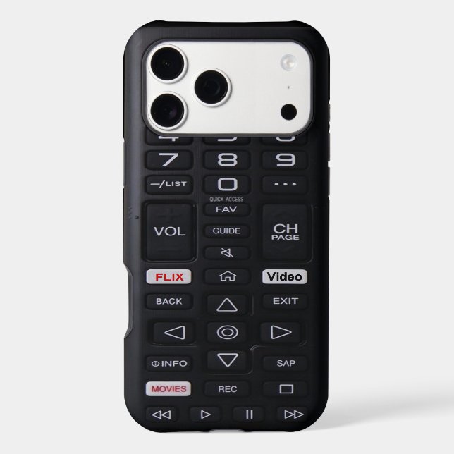 Faux Remote Control Iphone Case (Back)