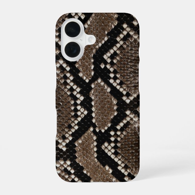 Faux Reticulated Python Snake Skin iPhone Case (Back)