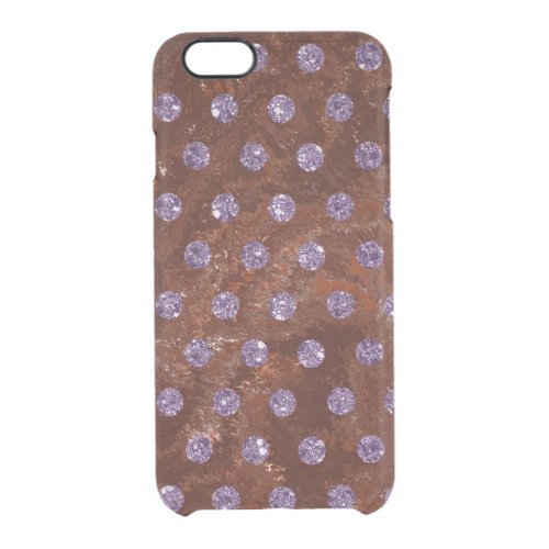 faux rhinestones brown design Case_Mate iPhone Clear iPhone 66S Case