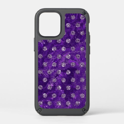 faux rhinestones dark purple Case_Mate iPhone Speck iPhone 12 Mini Case