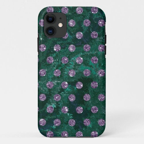 faux rhinestones green design Case_Mate iPhone iPhone 11 Case