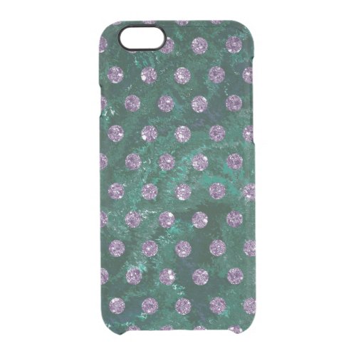 faux rhinestones green design Case_Mate iPhone Clear iPhone 66S Case