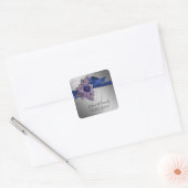 FAUX ribbon "navy blue" envelopes seals (Envelope)