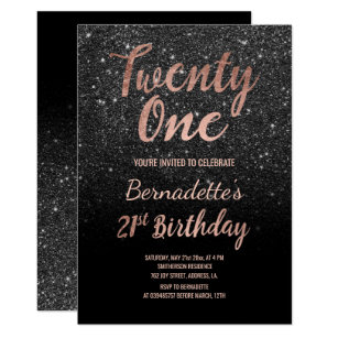 21st Birthday Invitations Zazzle