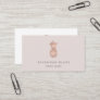 Faux Rose Gold & Cameo Blush Pineapple Business Card