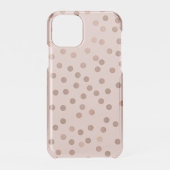 Faux Rose Gold Confetti {choose Background Color} Iphone 11 Pro Case by heartlockedcases at Zazzle