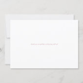Faux Rose Gold Confetti Dots Thank You Card (Back)