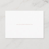 Faux Rose Gold Foil Confetti Dots Wedding Registry Enclosure Card (Back)
