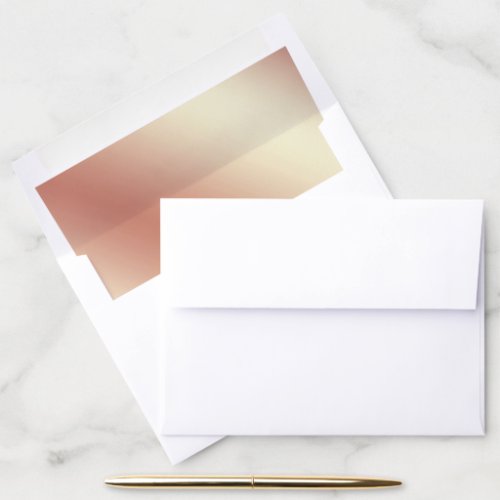 Faux Rose Gold Foil Envelope Liner