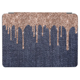 Faux Rose Gold Glitter Jeans iPad Air Cover
