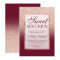 Faux rose gold glitter ombre burgundy Sweet 16