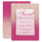 Faux rose gold glitter ombre pink magenta Sweet 16