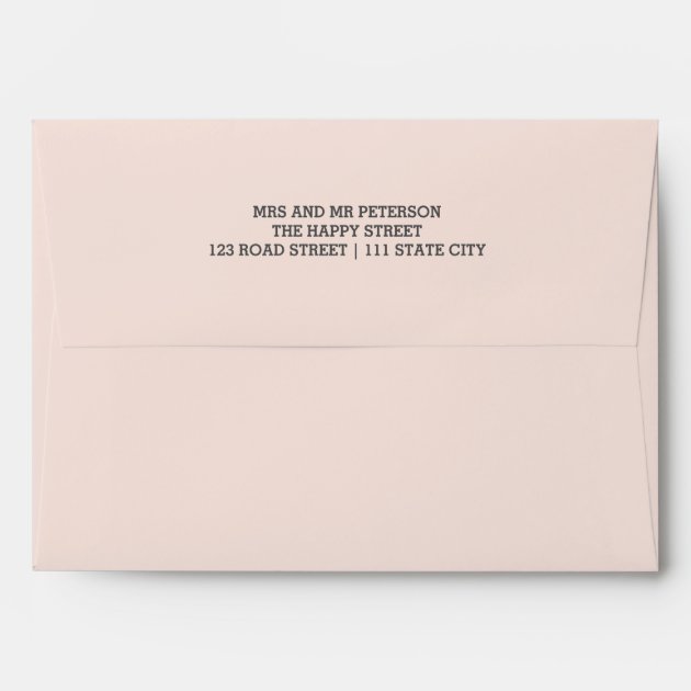Faux Rose Gold Glitter Pink Ombre Wedding Address Envelope