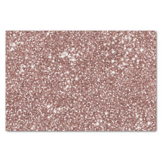 Faux Rose Gold Glitter Texture Look-like Design Tissue Paper