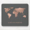 Faux Rose Gold Map of the Continents